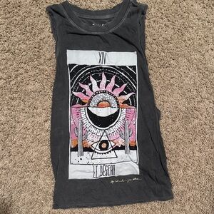 Spiritual Gangster Charcoal Tee “Le Desert” XS